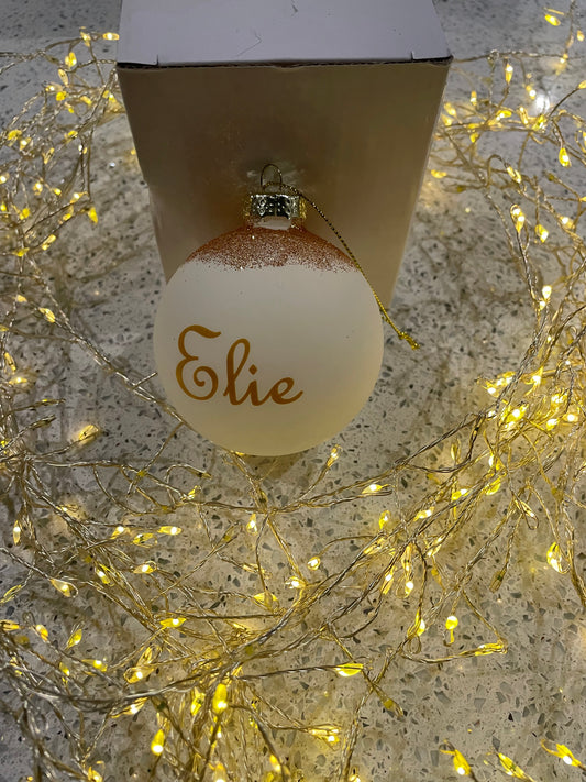 Elie christmas glass bauble