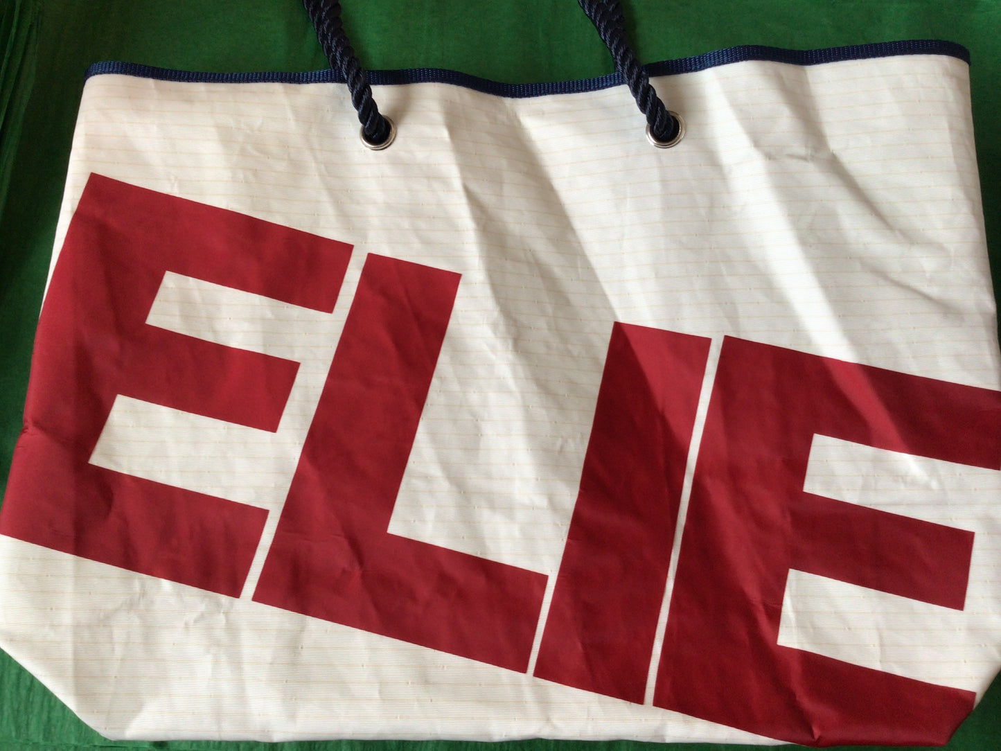 Elie large shopper sail cloth bag -no zip